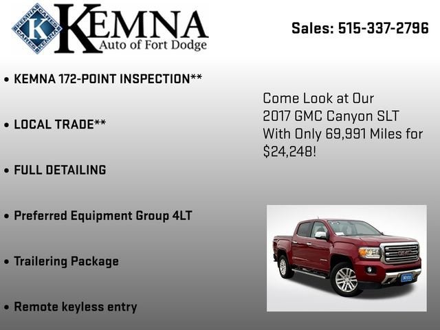 2017 GMC Canyon 4WD SLT