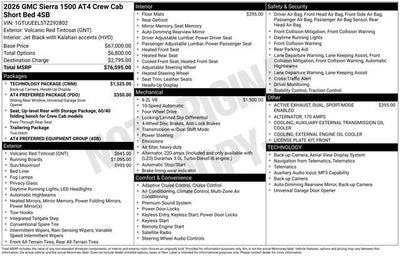 2026 GMC Sierra 1500 AT4