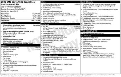 2026 GMC Sierra 1500 Denali