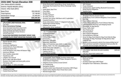 2026 GMC Terrain Elevation