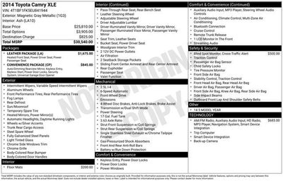 2014 Toyota Camry XLE