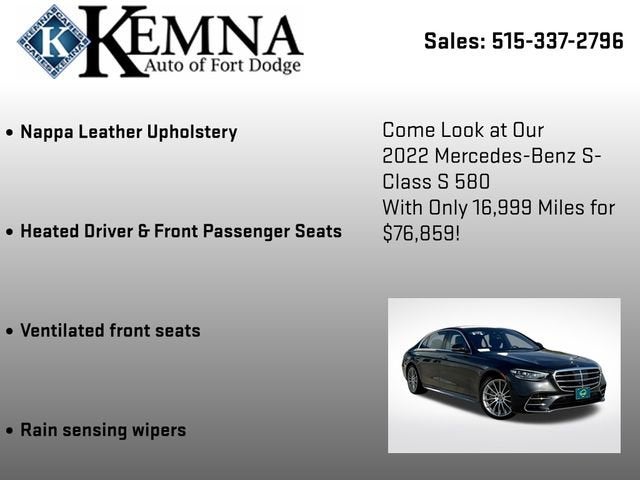 2022 Mercedes-Benz S-Class S 580